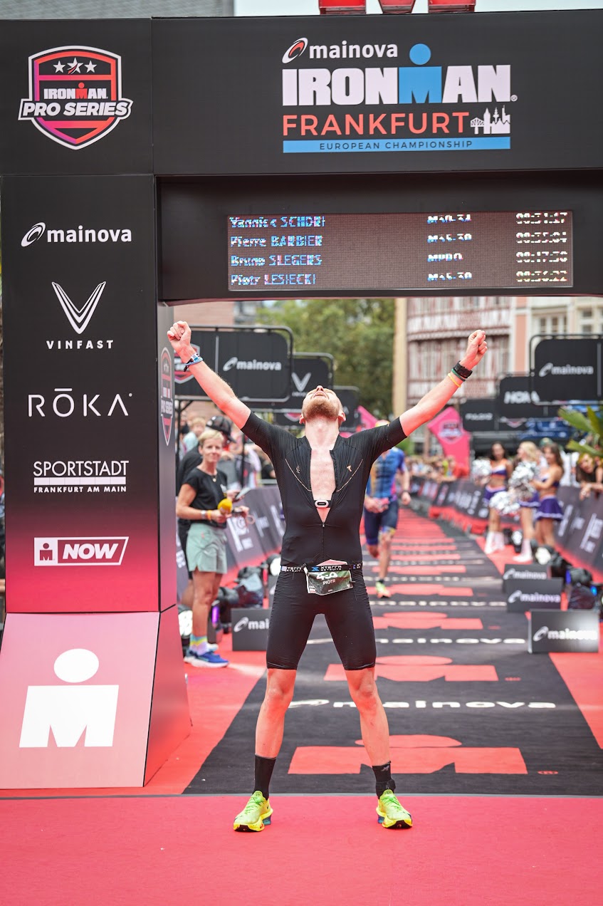 Ironman European Championships Frankfurt 2025 — finish line