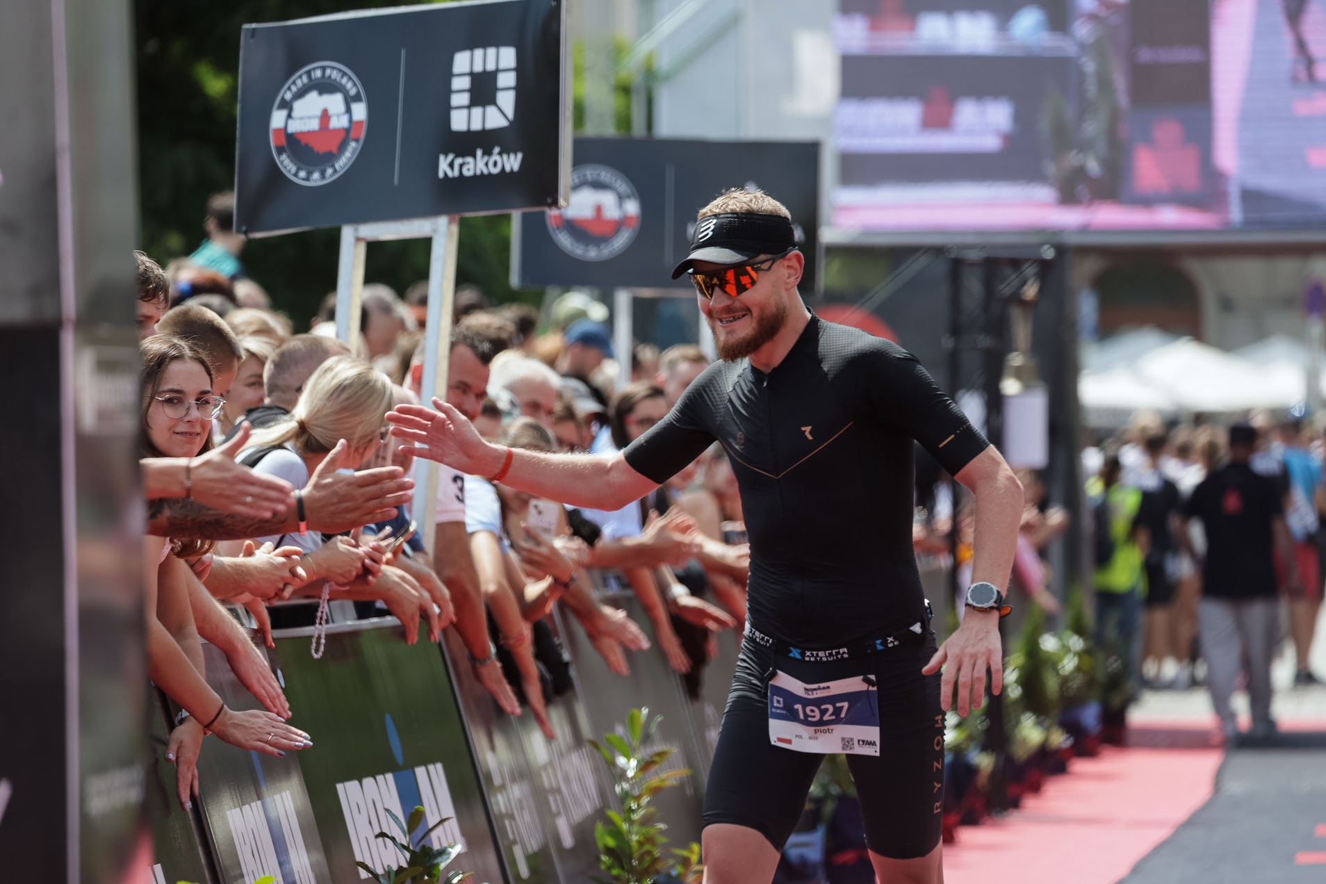 Ironman 70.3 Krakow 2025 — finish line